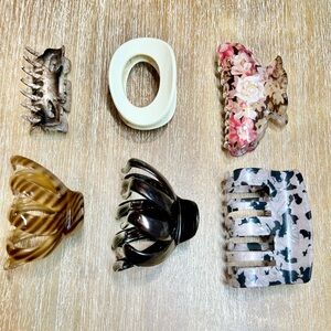 Assorted Small/Medium Claw Clip Set